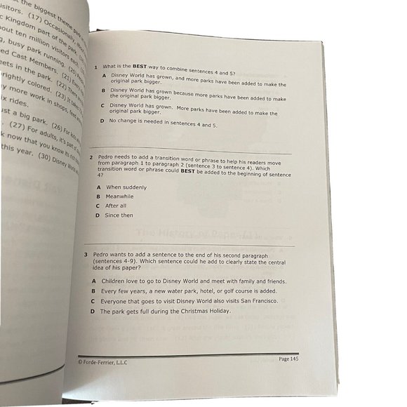 TEXAS STAAR 2016 Mastery Write Writing Editing Revision Workbook Grade 4 Updated - Picture 5 of 7